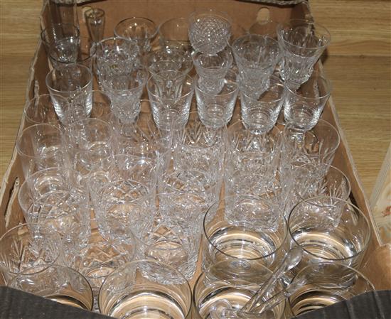 A quantity of mixed glasses